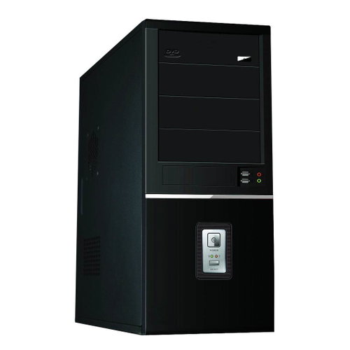 ACUTAKE ACU-CUBIC - black tower, ATX, 4x5.25", 2+6x3.5" - PC Case - Main image