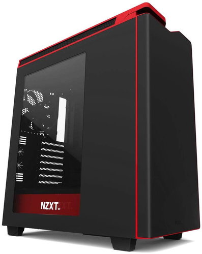 NZXT H440 matte black/red - PC Case - Main image