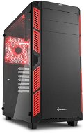 Sharkoon AI7000 Glass Red - PC skrinka