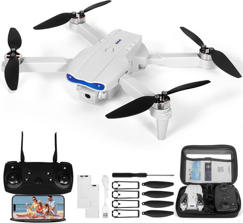 QUXV 1080P HD drone, 2 batteries, black - Drone - Main image