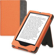KW Mobile Double Leather - KW5626106 - case for Amazon Kindle Paperwhite 5 (2021) - grey, orange - E-Book Reader Case