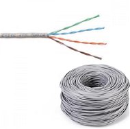 Dátový kábel UTP Cat.5e drôt, PVC - Sieťový kábel