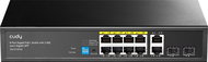 CUDY 8-Port Gigabit PoE+ Switch with 2 GbE and 2 Gigabit SFP - Switch