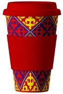 AREON Bamboo Cup Ornaments Red 400ml - Thermal Mug