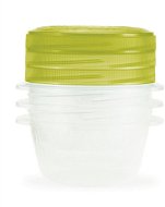 CURVER TAKE AWAY TWIST set 3x 0.5l containers, green lid - Food Container Set