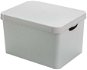 Curver ART DECO BOX L - grau mit Punkten - Aufbewahrungsbox