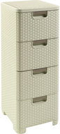 Curver Rattan, drawers, width 33 cm, beige - Storage Box