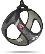 CURLI Harness for dogs with buckle Merino wool Black, 2 XS, 2-4 kg - Harness
