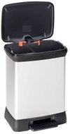 Curver Deco Bin 18L+10L, Silver - Rubbish Bin