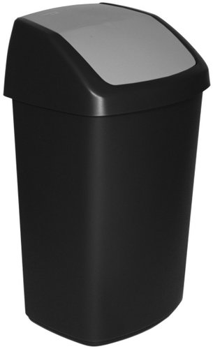 Curver Swing Bin 50L, Black - Rubbish Bin - Main image