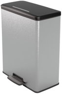 Curver Deco Bin 65L, Silver - Rubbish Bin