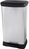 Curver Deco Bin Duo 23L+23L, Silver - Rubbish Bin