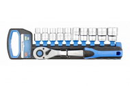 Hogert Gola set 1/2" 11 pcs - Socket Wrench Set