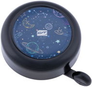 CT Bell Kid a Ring Galaxy black/blue - Zvonček na bicykel