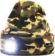 Cattara ARMY Cap with LED Flashlight USB Charging - Headlamp