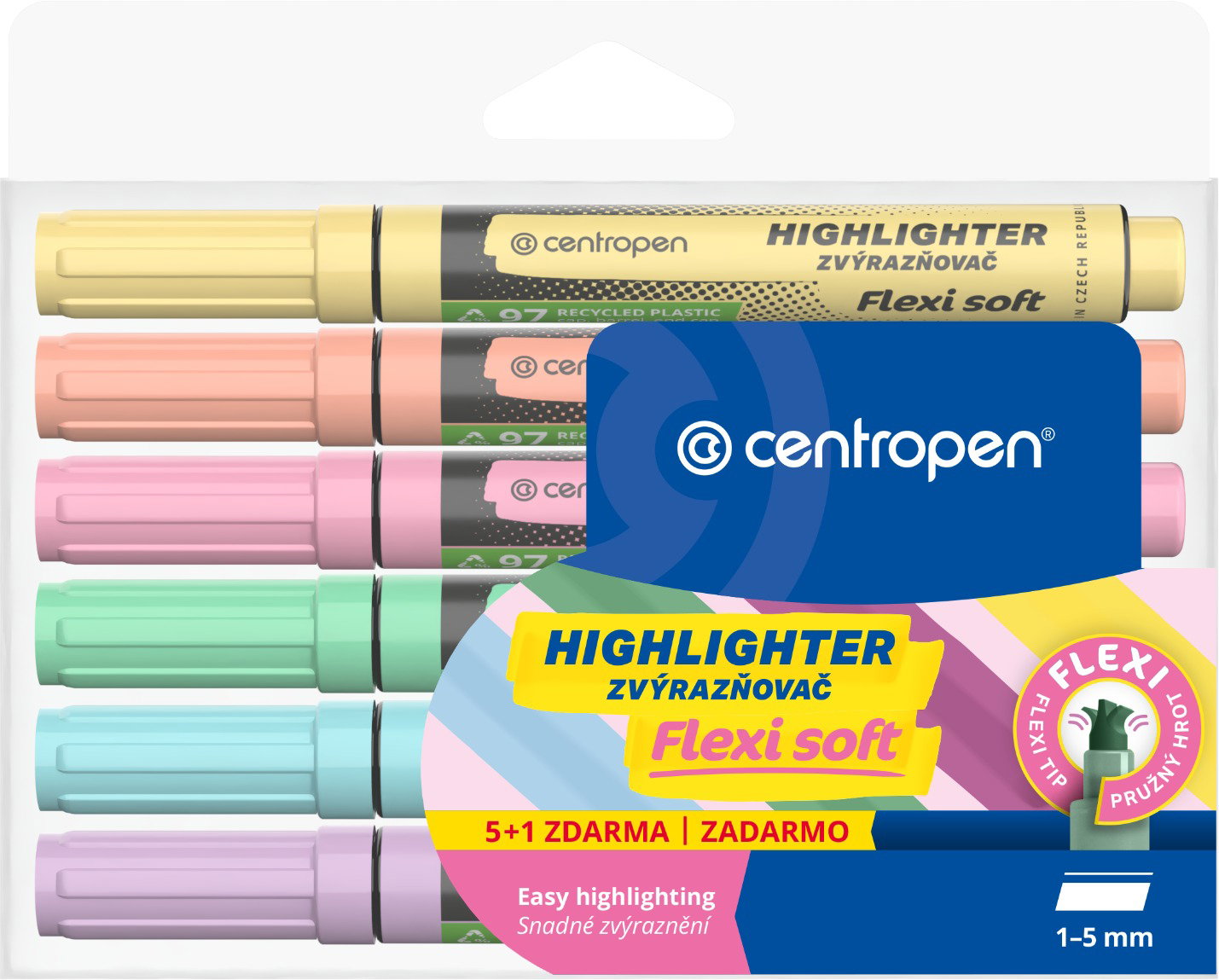 Centropen 8542/6 Flexi Soft Szövegkiemelő