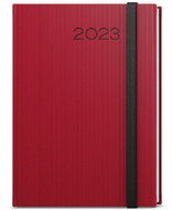 Baloušek tisk týdenní diář Oskar vigo A5 červená 2023 - Diář