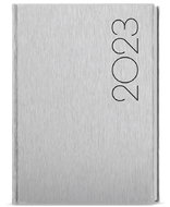 Baloušek tisk týdenní diář Oskar ForMen A5 Silver 2023 - Diář