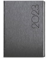 Baloušek tisk týdenní diář Oskar ForMen A5 Grey 2023 - Diář