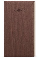 Baloušek tisk týdenní diář Jakub wood kapesní hnědá 2023 - Diář