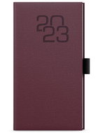 Baloušek tisk týdenní diář Jakub Fabric kapesní bordó 2023 - Diář