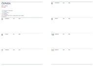 Tiskárny Hořovice náplň do kroužkového diáře 723 (140×205) - Náhradní náplň