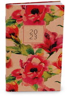 Baloušek tisk měsíční diář Marika kraft Květy 2023 - Diář