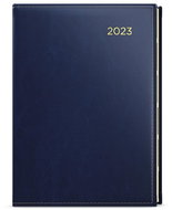 Baloušek tisk denní diář Ctirad s výsekem premier A5 modrá 2023 - Diář