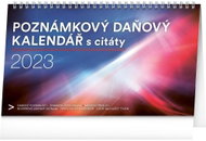 Presco Group Stolní kalendář Poznámkový daňový s citáty 2023 - Stolní kalendář