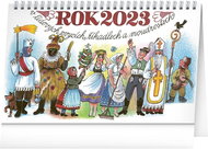 Presco Group Stolní kalendář Lidová přísloví III. na rok 2023 – Kamila Skopová - Stolní kalendář