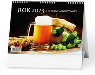 Baloušek tisk Stolní kalendář Rok 2023 s českými minipivovary - Stolní kalendář