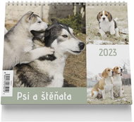 Vikpap Stolní kalendář Psi a štěňata 2023 - Stolní kalendář