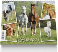 Vikpap Stolní kalendář Koně 2023 - Stolní kalendář