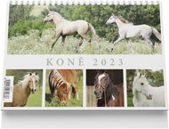 Vikpap Stolní kalendář Koně 2023 - Stolní kalendář