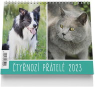 Vikpap Stolní kalendář Čtyřnozí přátelé 2023 - Stolní kalendář