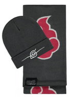 Difuzed Zimní set čepice a šála - Naruto Shippuden - Akatsuki Symbol - Winter Hat