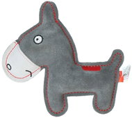 Holland Animal Care Squeaky Donkey Olda - durable cowhide toy, grey - 18cm - Dog Toy