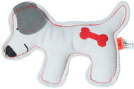 Holland Animal Care Squeaky dog Alda - durable cowhide toy, light grey - 19cm - Dog Toy