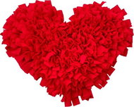 Čmuchacíkoberečky.cz Sniffing rug OWN CHOICE 4 COLORS Size: 60x50cm - heart shape - Snuffle Mat