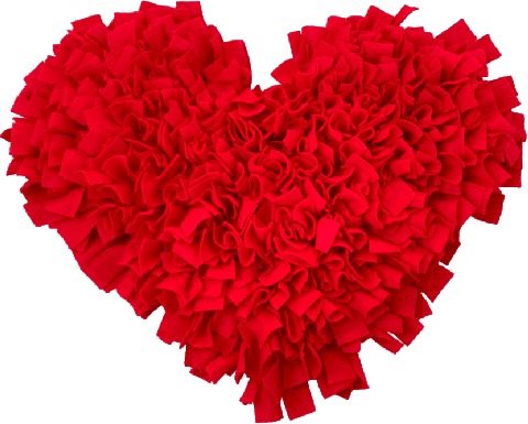 Čmuchacíkoberečky.cz Sniffing rug OWN CHOICE 4 COLORS Size: 60x50cm - heart shape - Snuffle Mat - Main image