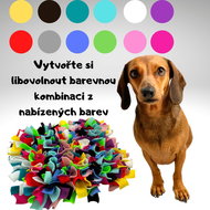 Sniffing rug Multicoloured custom mix Size: 60x60cm - Snuffle Mat