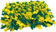 Sniffing rug Dark turquoise-yellow Size: 30x30cm - Dog Toy