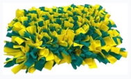 Sniffer rug dark turquoise-yellow - Snuffle Mat