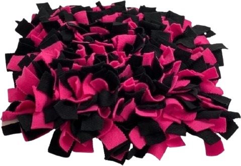 Sniffing rug Dark pink-black Size: 45x45cm - Snuffle Mat - Main image