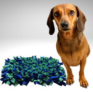 Čmuchacíkoberečky.cz Sniffing rug DARK BLUE - GREEN Size: 60x60cm - Snuffle Mat