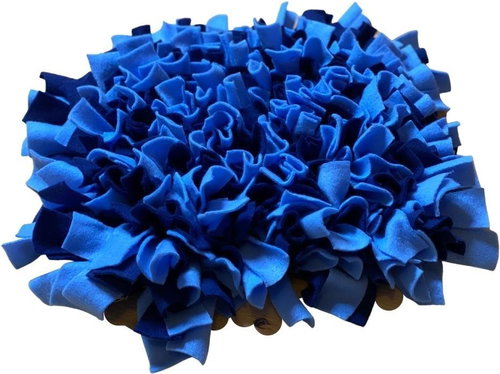 Čmuchacíkoberečky.cz Sniffing rug Blue Size: 60x50cm - heart shape - Snuffle Mat - Main image