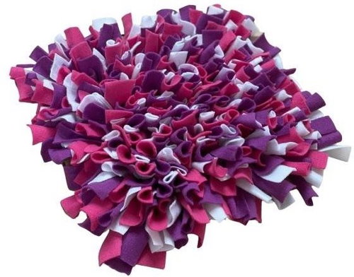 Čmuchacíkoberečky.cz Sniffing rug FIALO-PINK-WhITE Size: 45x30cm - Snuffle Mat - Main image