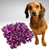 Čmuchací kobereček fialový-růžový-bílý kulatý 30 cm - Čmuchací kobereček