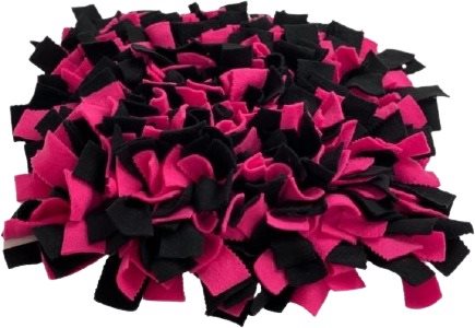 Sniffing rug Black-dark pink Size: 30x30cm - Snuffle Mat - Main image