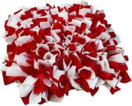 Sniffing rug Red and white Size: 30x30cm - Snuffle Mat